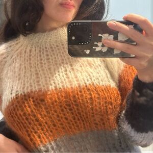 Elegant Striped Knit Sweater